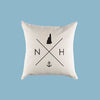 New Hampshire NH Home State Canvas Pillow or Pillow Cover