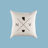 Nevada NV Home State Canvas Pillow or Pillow Cover Throw Pillow