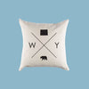 Wyoming WYHome State Canvas Pillow or Pillow Cover
