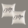 Mr. and Mrs. Canvas Pillows or Pillow Covers - Home Throw Pillow - Bedroom Pillow - Newlywed Wedding Shower Gift
