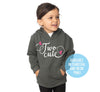 Kids Second 2nd Birthday 'Two Cute' Baseball Toddler Fashion Fleece Pullover Hoody Sweatshirt - Toddler Boy and Girl Tee - Twins - Triplets