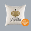 Hey There Pumpkin Autumn Fall Canvas Pillow or Pillow Cover - Home Throw Pillow - Bedroom Pillow