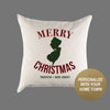 Custom Personalized 'Merry New Jersey Christmas' Canvas Pillow or Pillow Cover - Holiday Home Throw Pillow - Christmas Gift Home