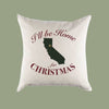 Custom Personalized 'I'll Be Home for Christmas' California Canvas Pillow or Pillow Cover - Christmas Gift Home Throw Pillow