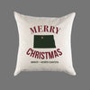 Custom Personalized 'Merry North Dakota Christmas' Canvas Pillow or Pillow Cover - Holiday Home Throw Pillow - Christmas Gift Home