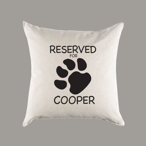 Personalized Pet Canvas Pillow or Pillow Cover - Dog or Cat Throw Pillow - Home Decor - Moving Away or Housewarming Gift