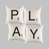 Scrabble Canvas Pillow or Pillow Cover -  Throw Pillow - Home Decor - Father's Day or Housewarming Gift