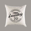 Personalized Custom Laundry Natural Canvas Pillow or Pillow Cover Home Decor - Farmhouse Pillow - Fluff & Fold