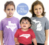 Home State Kids Shirt for Any State