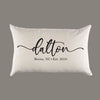 Personalized Custom Name Home Est. Year Natural Canvas Pillow or Pillow Cover - Throw Pillow - Home Decor -Gift - Farmhouse Decor