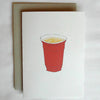 Party Card Funny Red Beer Cup