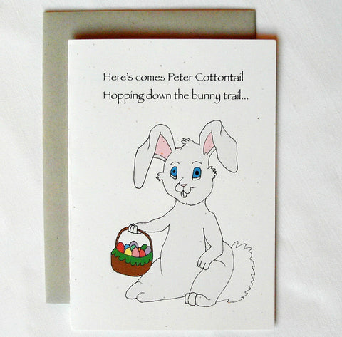Funny Easter Bunny Peter Cottontail Card