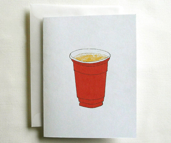 Party Invitations Funny Red Cup 10 Pack