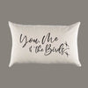 Natural Canvas 'You, Me & the Birds' Pillow or Pillow Cover - Throw Pillow - Couple Wedding Anniversary Gift