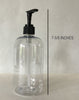 Body Wash, Lotion, Face Wash, Hand Soap, or Dish Soap 16 oz Refillable Clear Pump Top Plastic Bottle Dispenser | Modern Decor | Farmhouse
