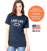 Personalized 'Lake Life' T-shirt American made Royal Apparel Bamboo / Organic Cotton T-Shirt - Unisex Tee Shirts Size XS S M L XL XXL