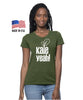 Eco Friendly Women's 'Kale Yeah!' Organic Cotton and RPET Fabric T-Shirt - Vegan Vegetarian Healthy Kale Gardener - Women's sizes XS to XL
