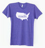 American Made Tri Blend Track T-Shirt - Unisex Tee Shirts Size S M L XL 0003
