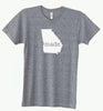 Georgia GA Made Tri Blend Track T-Shirt - Unisex Tee Shirts Size S M L XL 0003