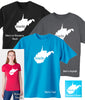 West Virginia Made T-Shirt - Mens & Womens (Juniors) Tee Shirts Size S M L XL 0013