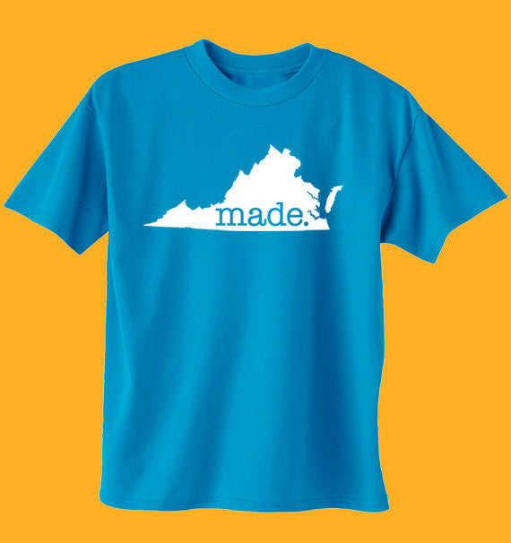 Virginia Made T-Shirt - Mens & Womens (Juniors) Tee Shirts Size S M L XL 0013