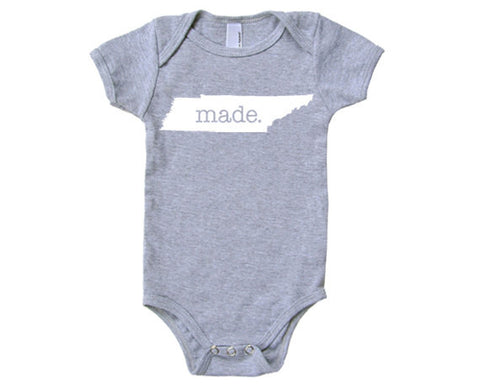 Tennessee 'Made.' Cotton One Piece Bodysuit - Infant Girl and Boy