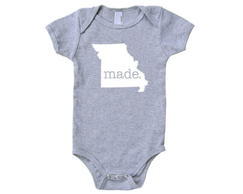 Missouri 'Made.' Cotton One Piece Bodysuit - Infant Girl and Boy