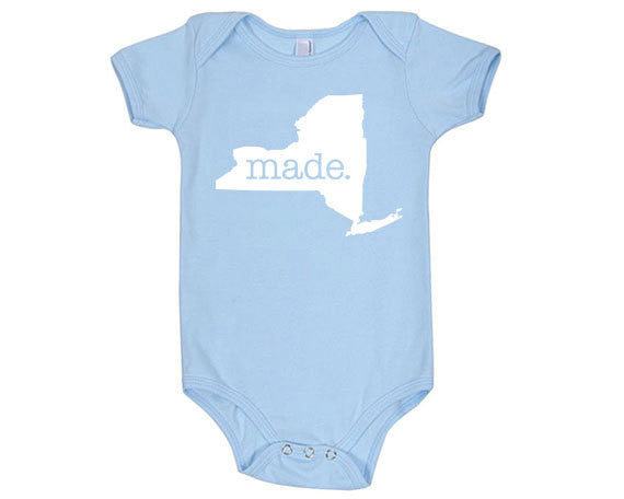 New York 'Made.' Cotton One Piece Bodysuit - Infant Girl and Boy