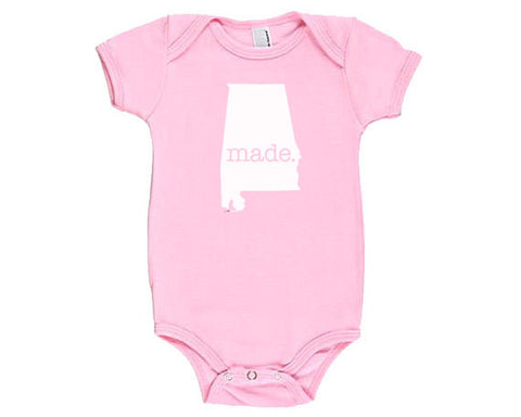 Alabama 'Made.' Cotton One Piece Bodysuit - Infant Girl and Boy 0023