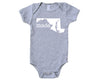 Maryland 'Made.' Cotton One Piece Bodysuit - Infant Girl and Boy 0023