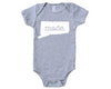 Connecticut  'Made.' Cotton One Piece Bodysuit - Infant Girl and Boy 0023