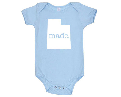Utah  'Made.' Cotton One Piece Bodysuit - Infant Girl and Boy