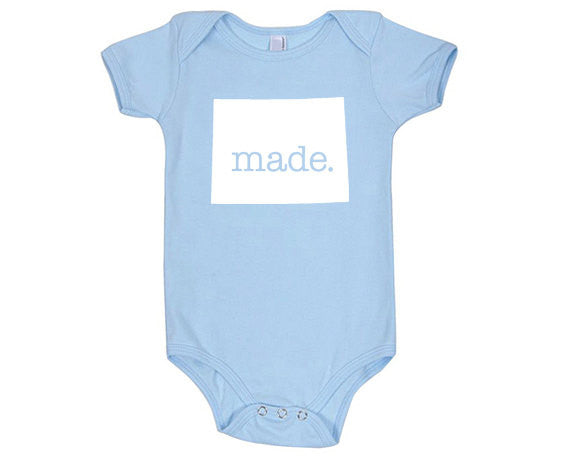 Wyoming  'Made.' Cotton One Piece Bodysuit - Infant Girl and Boy
