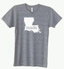 Louisiana LA Made Tri Blend Track T-Shirt - Unisex Tee Shirts Size S M L XL 0003