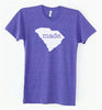 South Carolina SC Made Tri Blend Track T-Shirt - Unisex Tee Shirts Size S M L XL 0003