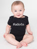 Hashtag Adorbs Cotton Baby One Piece Bodysuit - #Adorbs Infant Girl and Boy