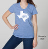 Texas Girl Tri Blend Track T-Shirt - Unisex & Womens(Juniors) Tee Shirts Size S M L XL 0001