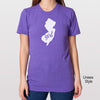 New Jersey Girl Tri Blend Track T-Shirt - Unisex & Womens(Juniors) Tee Shirts Size S M L XL 0001