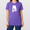 Alabama Home State AL Once. Always. Tri Blend Track T-Shirt Gift - Unisex Tee Shirts Size XS S M L XL xxL