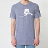 Alaska AK Once. Always. Tri Blend Track T-Shirt - Unisex Tee Shirts Size XS S M L XL xxL 0022