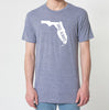 Florida FL  Once. Always. Tri Blend Track T-Shirt - Unisex Tee Shirts Size XS S M L XL xxL 0022