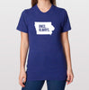 Iowa IA  Once. Always. Tri Blend Track T-Shirt - Unisex Tee Shirts Size XS S M L XL xxL 0022