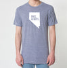 Nevada NV Once. Always. Tri Blend Track T-Shirt - Unisex Tee Shirts Size XS S M L XL xxL 0022