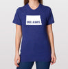 North Dakota ND Once. Always. Tri Blend Track T-Shirt - Unisex Tee Shirts Size XS S M L XL xxL 0022