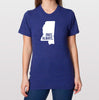 Mississippi MS Once. Always. Tri Blend Track T-Shirt - Unisex Tee Shirts Size XS S M L XL xxL 0022