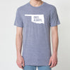 Oklahoma OK Once. Always. Tri Blend Track T-Shirt - Unisex Tee Shirts Size XS S M L XL xxL 0022
