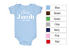 Personalized Baby Name Cotton Baby One Piece Bodysuit - Infant Girl and Boy